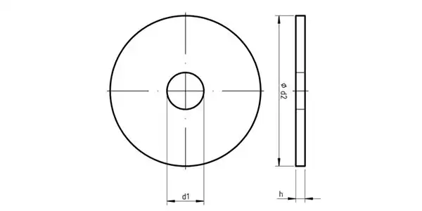 Washer for Timber Construction Drawing