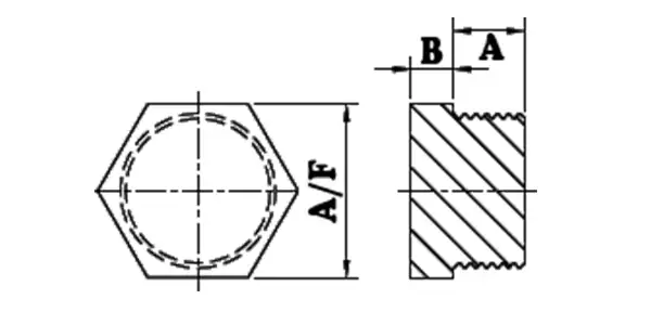 Hexagon Plugs Drawing