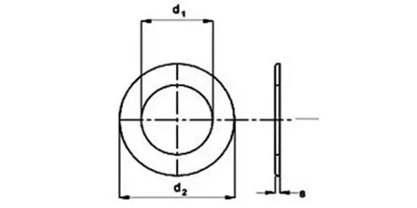 Plain Washers (Form A / Form B) Drawing