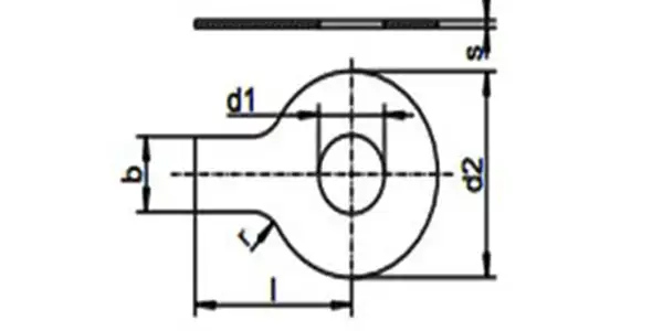 Tab Washers Drawing