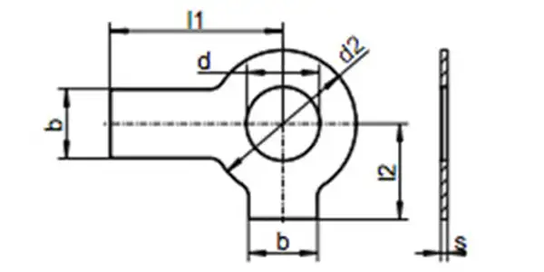 Tab Washers with Long & Short Tab Drawing