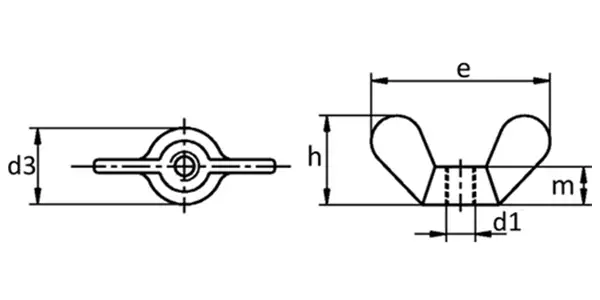 Wing Nut Drawing